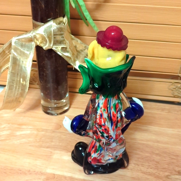 Rare HTF Vintage 💎 Murano, Italy 🤡 hand-blown VENETIAN GLASS CLOWN 🤡 pristine - Picture 5 of 8